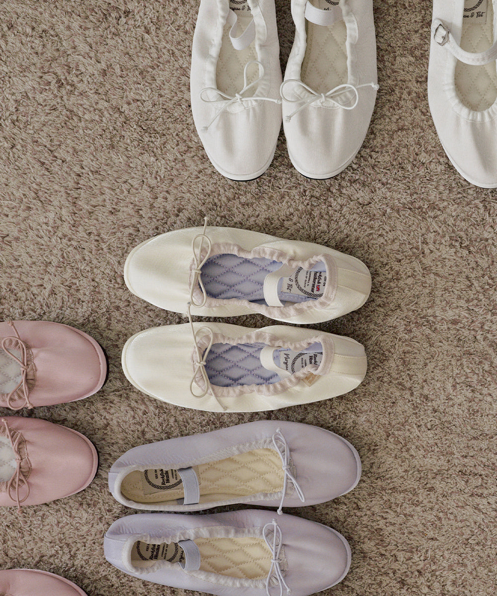 WISLEY SCRUNCH FLATS - WHITE UK3.5(230)
