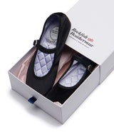 BELLA QUILTED MARYJANES - ALL BLACK