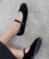 BELLA QUILTED MARYJANES - ALL BLACK