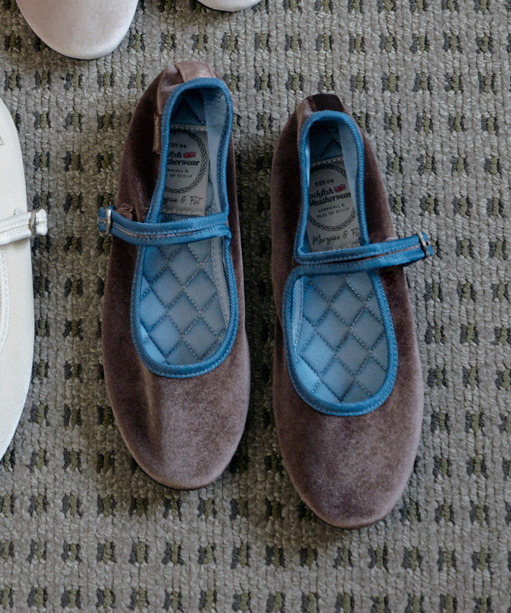 NEW BELLA QUILTED MARYJANES - DARK BROWN UK3.5(230)