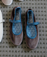 BELLA QUILTED MARYJANES - DARK BROWN