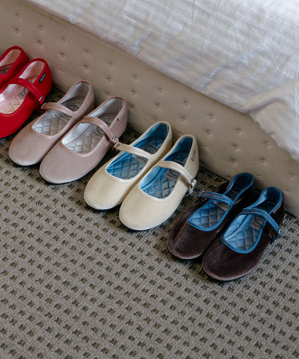 NEW BELLA QUILTED MARYJANES - DARK BROWN UK3.5(230)