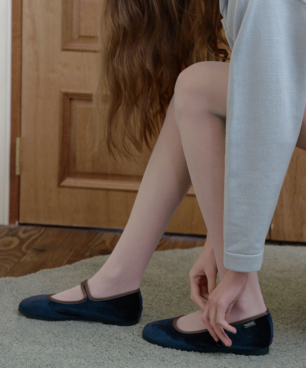 NEW BELLA QUILTED MARYJANES - NAVY UK3.5(230)