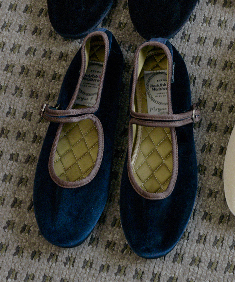 NEW BELLA QUILTED MARYJANES - NAVY UK3.5(230)