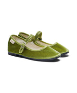 BELLA QUILTED MARYJANES - OLIVE