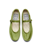 BELLA QUILTED MARYJANES - OLIVE
