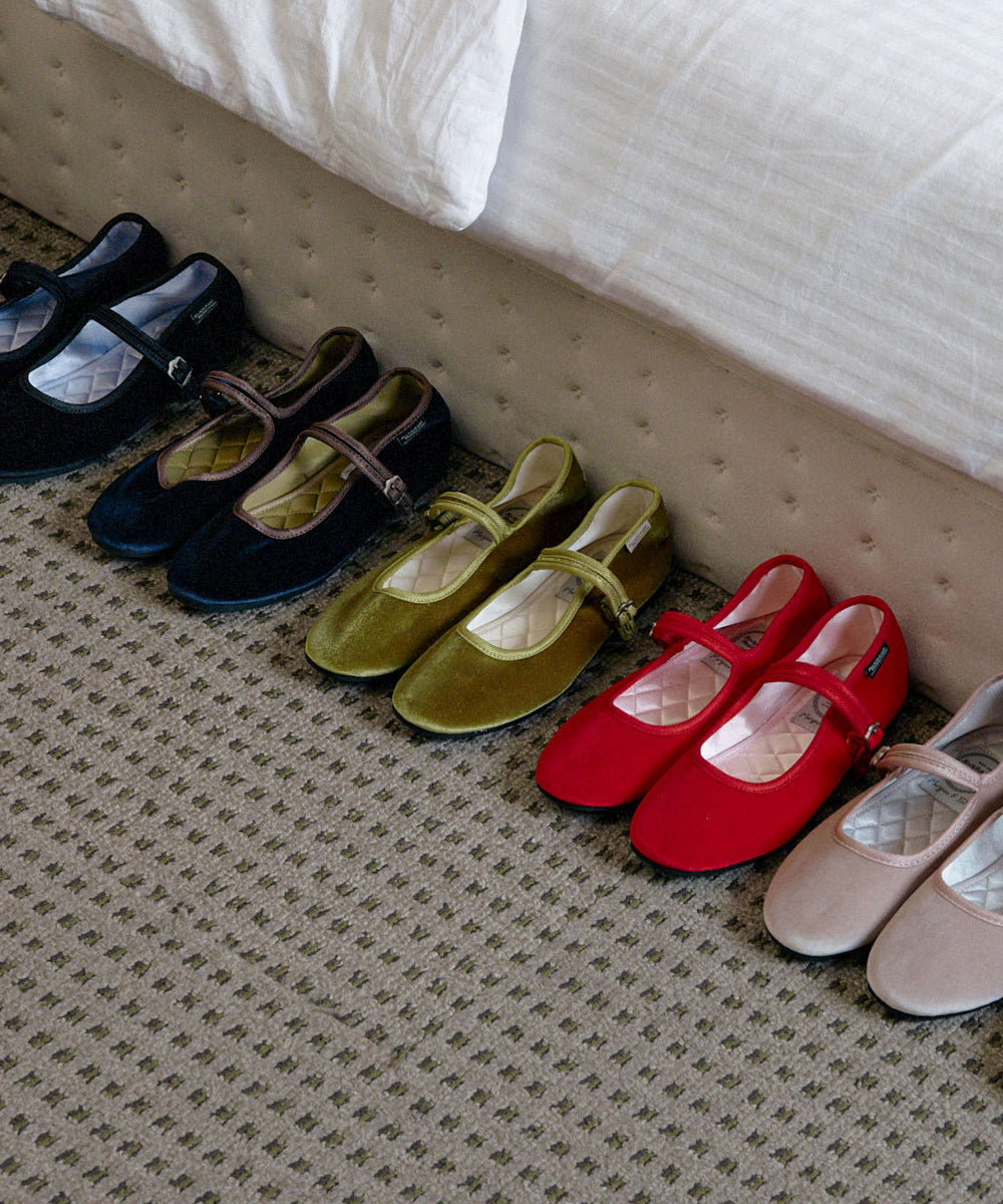 NEW BELLA QUILTED MARYJANES - OLIVE UK3.5(230)