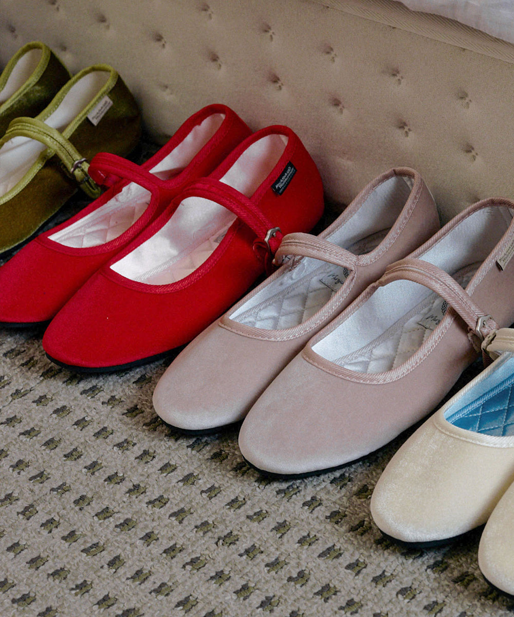 NEW BELLA QUILTED MARYJANES - RED UK3.5(230)