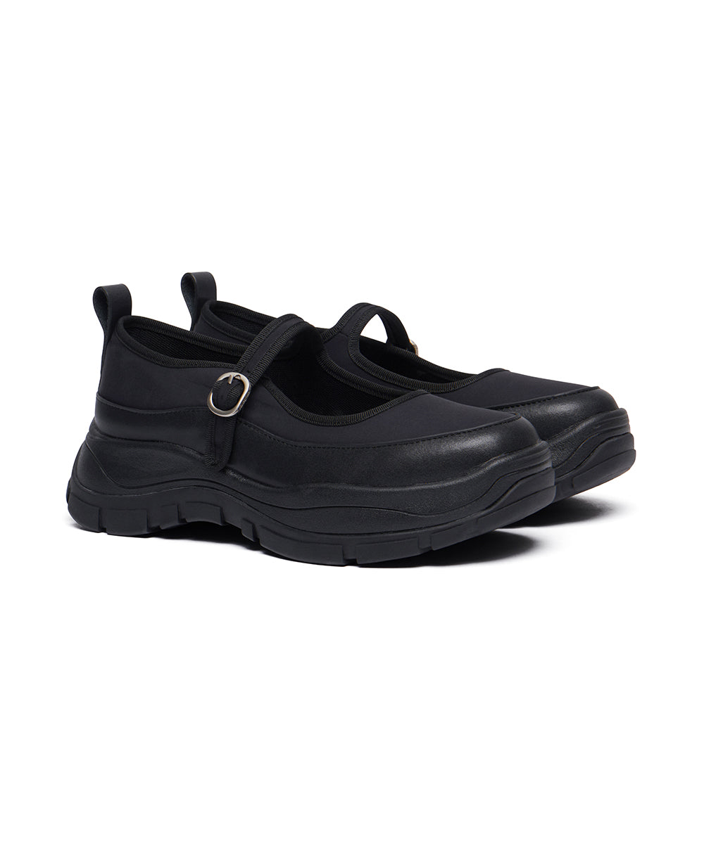 NEW FLATFORM STRAP MARYJANE - BLACK UK3.5(230)