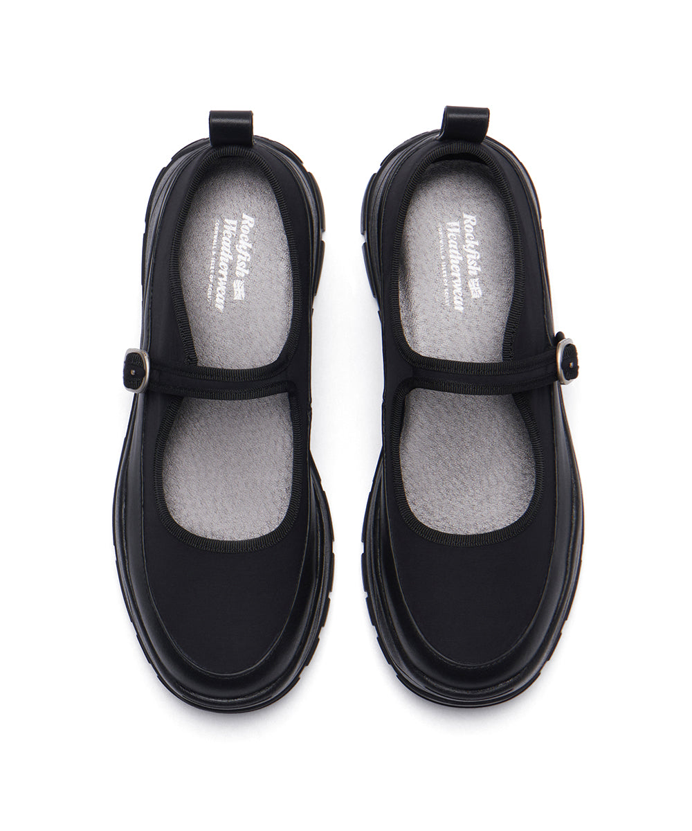 NEW FLATFORM STRAP MARYJANE - BLACK UK3.5(230)