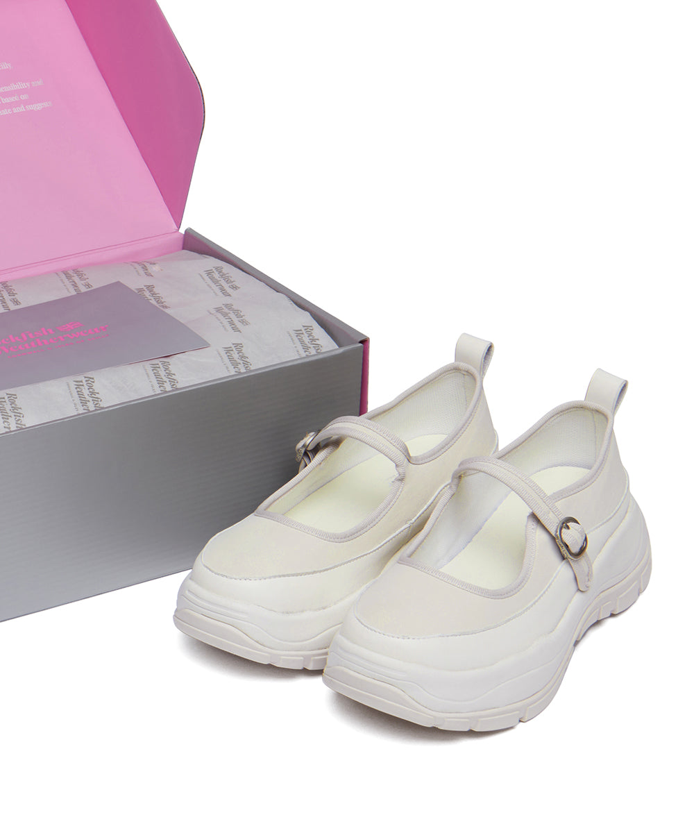 NEW FLATFORM STRAP MARYJANE - BUTTER UK3.5(230)