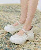 FLATFORM STRAP MARYJANE - BUTTER