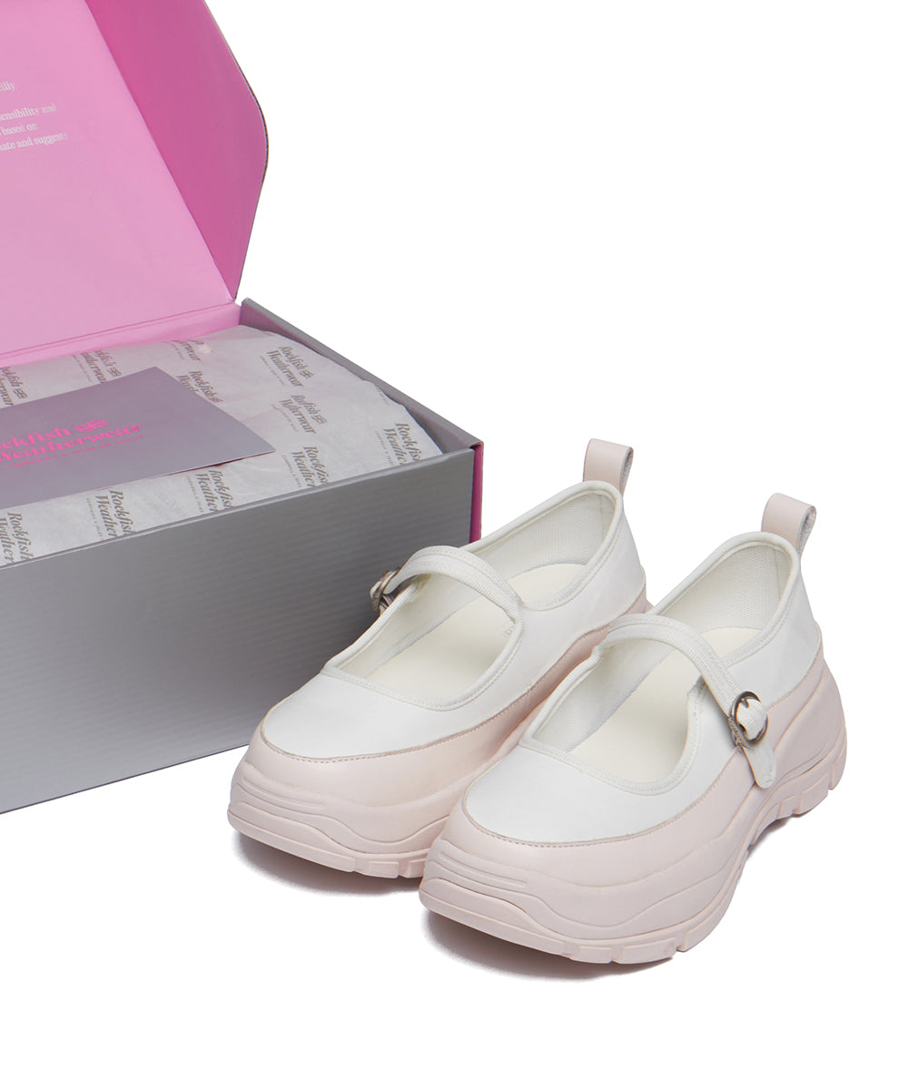 NEW FLATFORM STRAP MARYJANE - IVORY UK3.5(230)