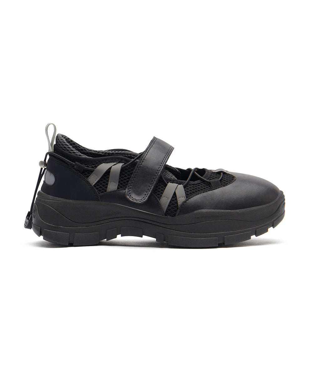 BRYN VELCRO SNEAKRES(MESH) - BLACK UK3.5(230)