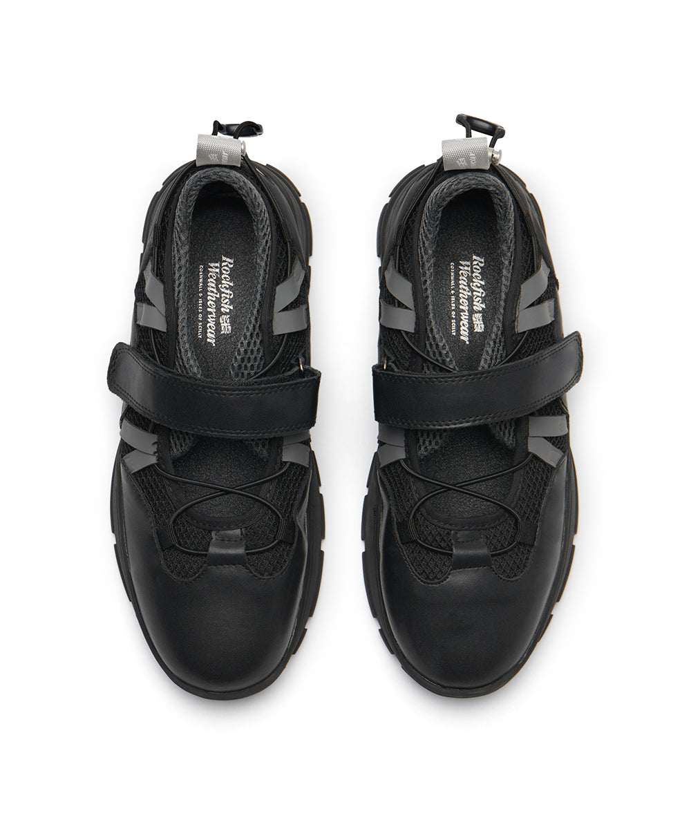 BRYN VELCRO SNEAKRES(MESH) - BLACK UK3.5(230)