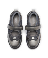BRYN VELCRO SNEAKRES(MESH) - DARK SILVER