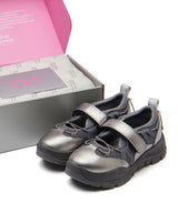 BRYN VELCRO SNEAKRES(MESH) - DARK SILVER
