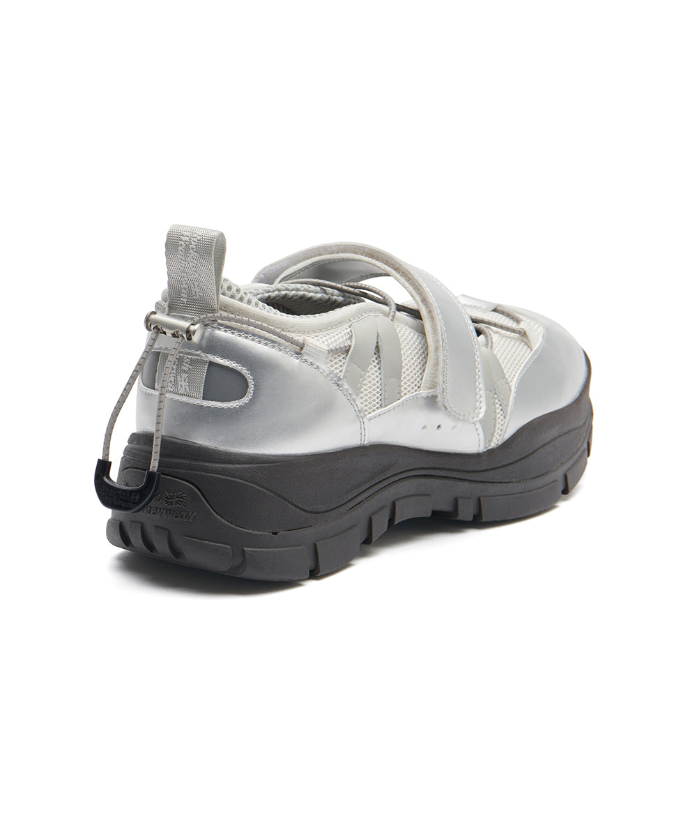 BRYN VELCRO SNEAKRES(MESH) - SILVER UK3.5(230)