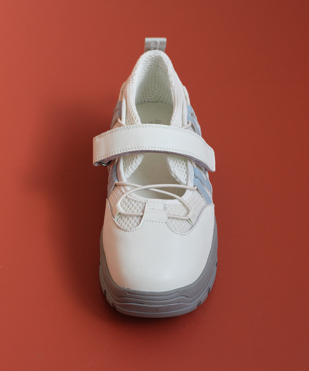 BRYN VELCRO SNEAKRES(MESH) - WHITE UK3.5(230)