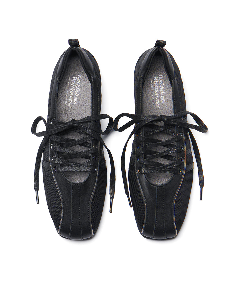 BLISS LACEUP SNEAEKRS - BLACK UK3.5(230)