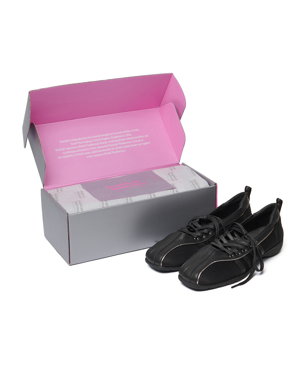BLISS LACEUP SNEAEKRS - BLACK UK3.5(230)