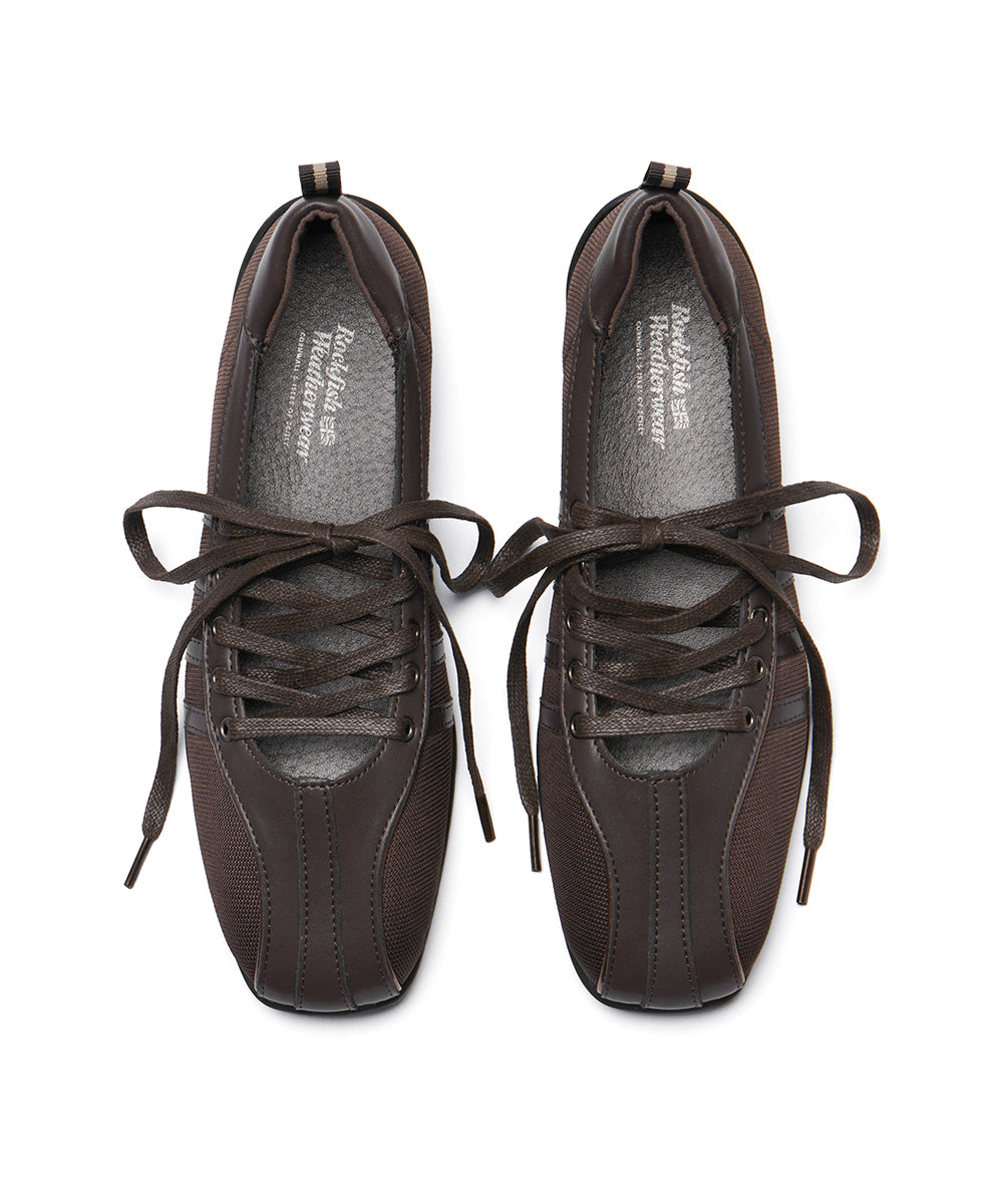 BLISS LACEUP SNEAEKRS - CHOCO UK3.5(230)