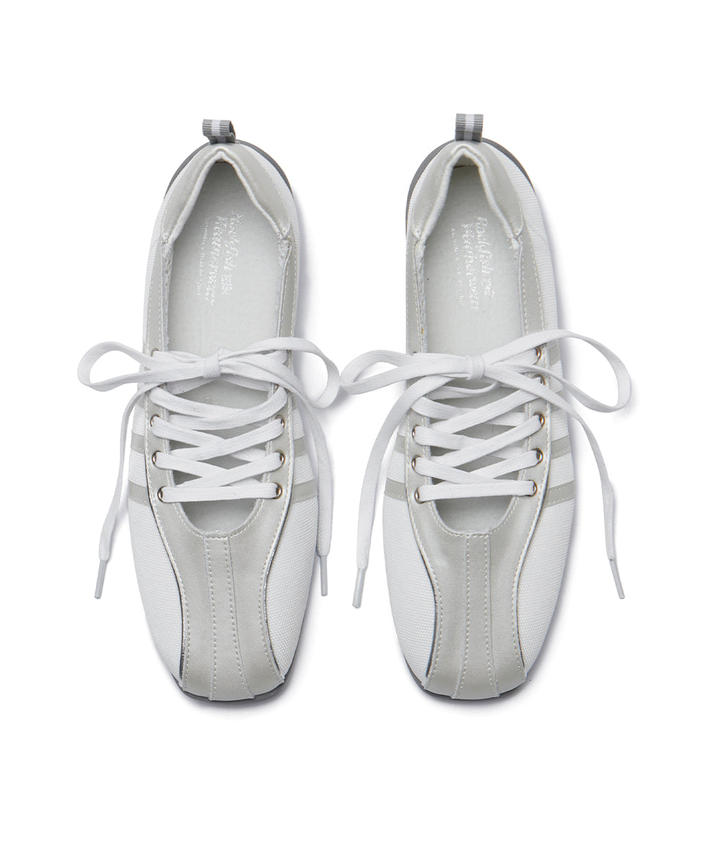 BLISS LACEUP SNEAEKRS - CREAM PEARL UK3.5(230)