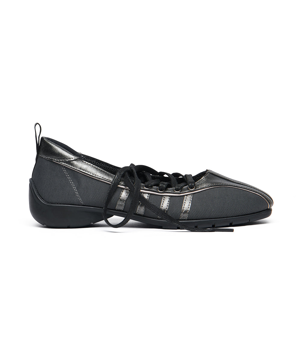 BLISS LACEUP SNEAEKRS - DARK SILVER UK3.5(230)