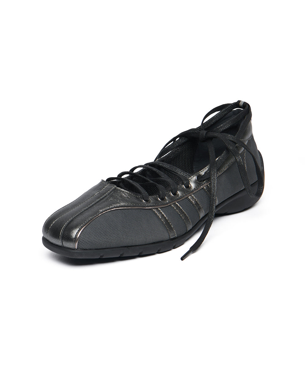 BLISS LACEUP SNEAEKRS - DARK SILVER UK3.5(230)