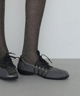 BLISS LACEUP SNEAEKRS - DARK SILVER
