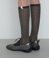 BLISS LACEUP SNEAEKRS - DARK SILVER