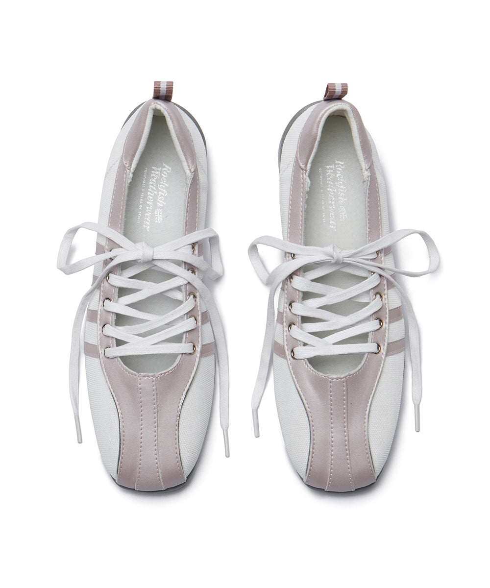 BLISS LACEUP SNEAEKRS - PINK PEARL UK3.5(230)