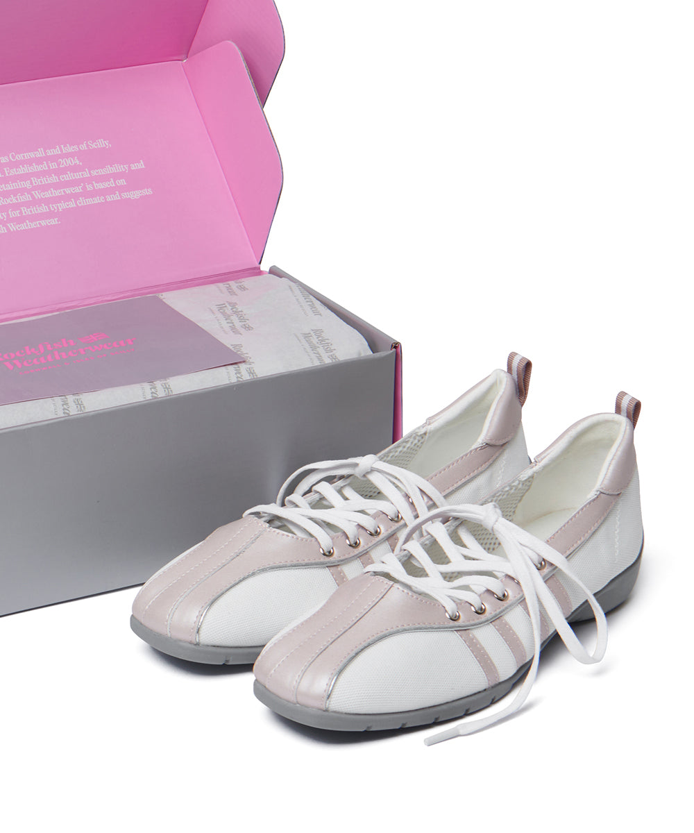 BLISS LACEUP SNEAEKRS - PINK PEARL UK3.5(230)
