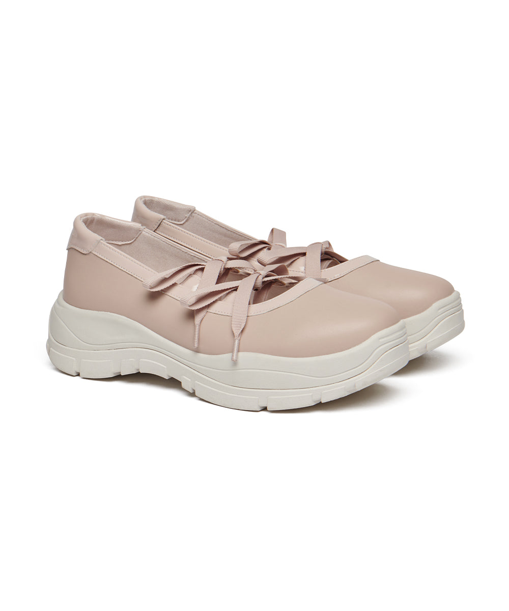 FLATFORM RIBBON MARYJANE - BEIGE UK3.5(230)