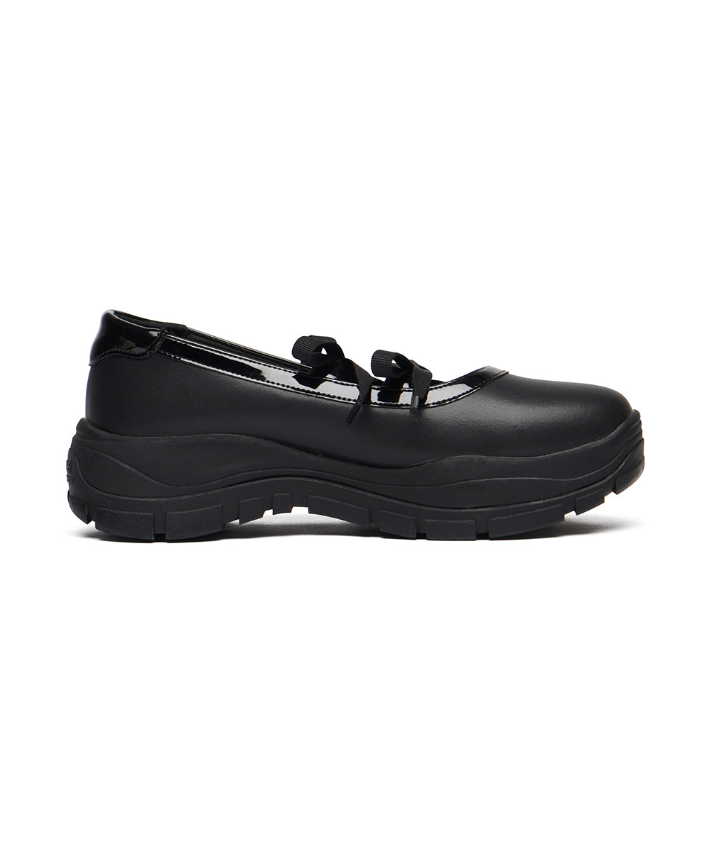 FLATFORM RIBBON MARYJANE - BLACK UK3.5(230)