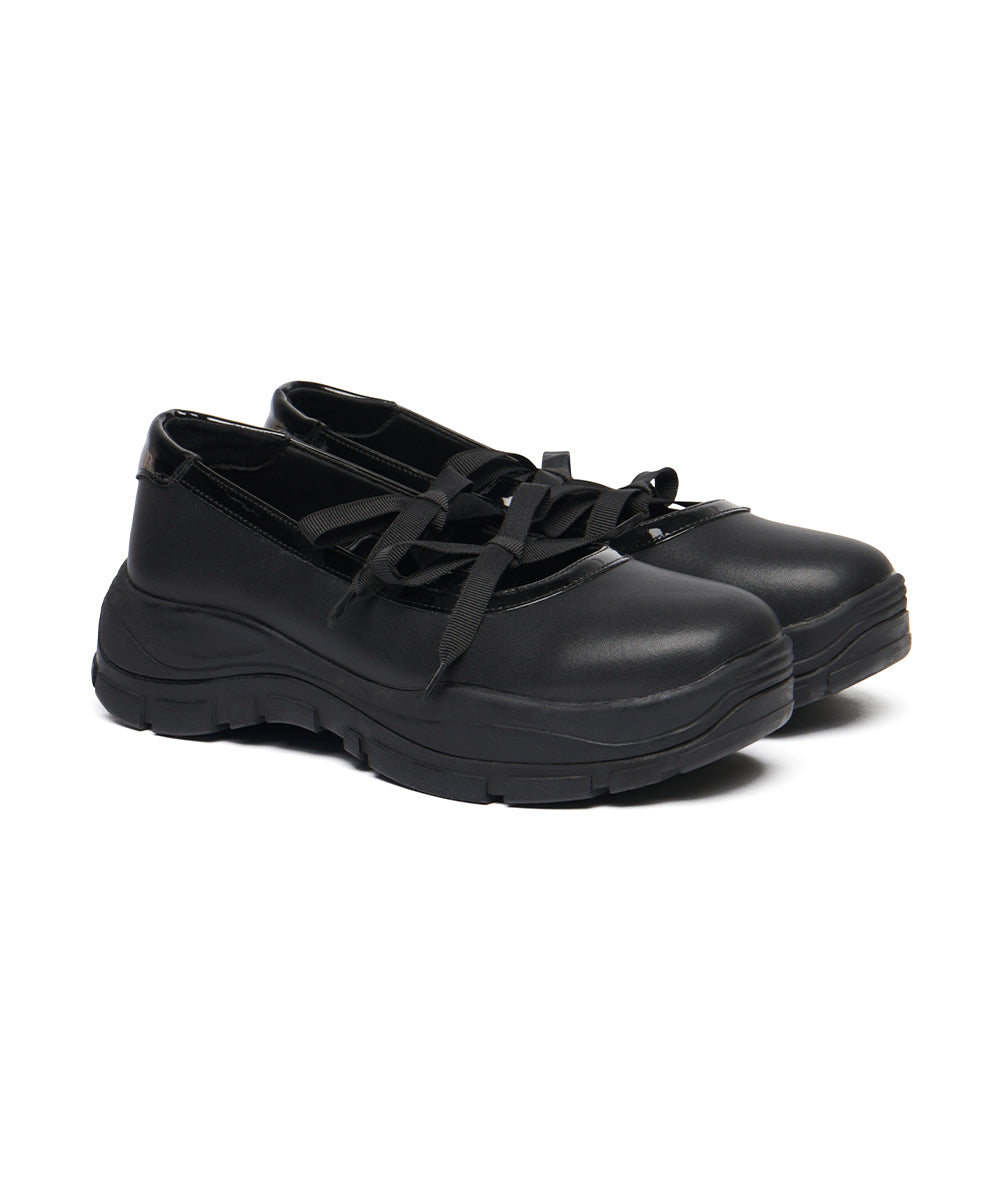 FLATFORM RIBBON MARYJANE - BLACK UK3.5(230)
