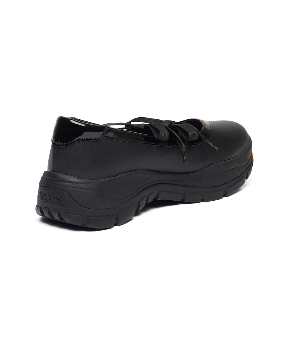 FLATFORM RIBBON MARYJANE - BLACK UK3.5(230)