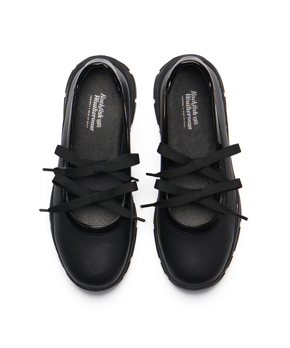 FLATFORM RIBBON MARYJANE - BLACK UK3.5(230)