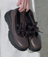 FLATFORM RIBBON MARYJANE - BROWN