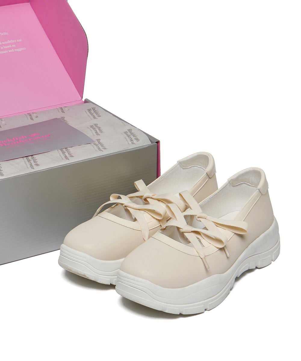 FLATFORM RIBBON MARYJANE - BUTTER UK3.5(230)