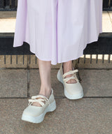 FLATFORM RIBBON MARYJANE - BUTTER