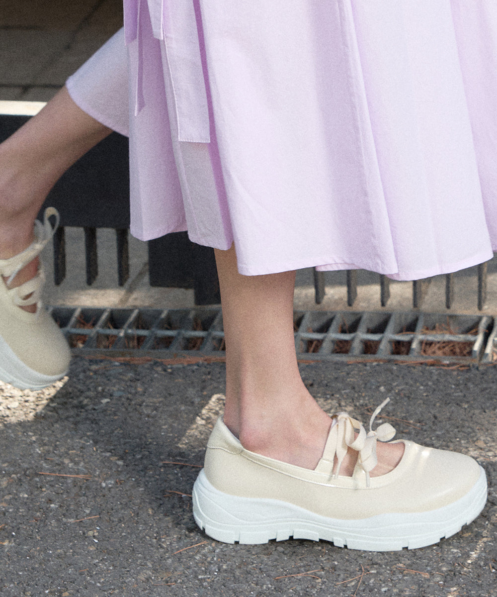 FLATFORM RIBBON MARYJANE - BUTTER UK3.5(230)