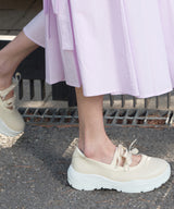 FLATFORM RIBBON MARYJANE - BUTTER