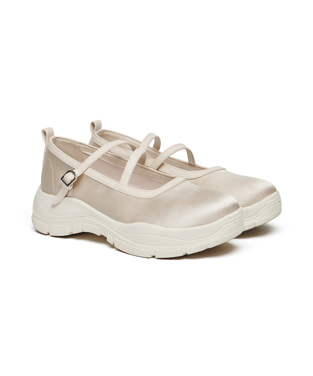 FLATFORM Z-STRAP MARYJANE - BEIGE UK3.5(230)