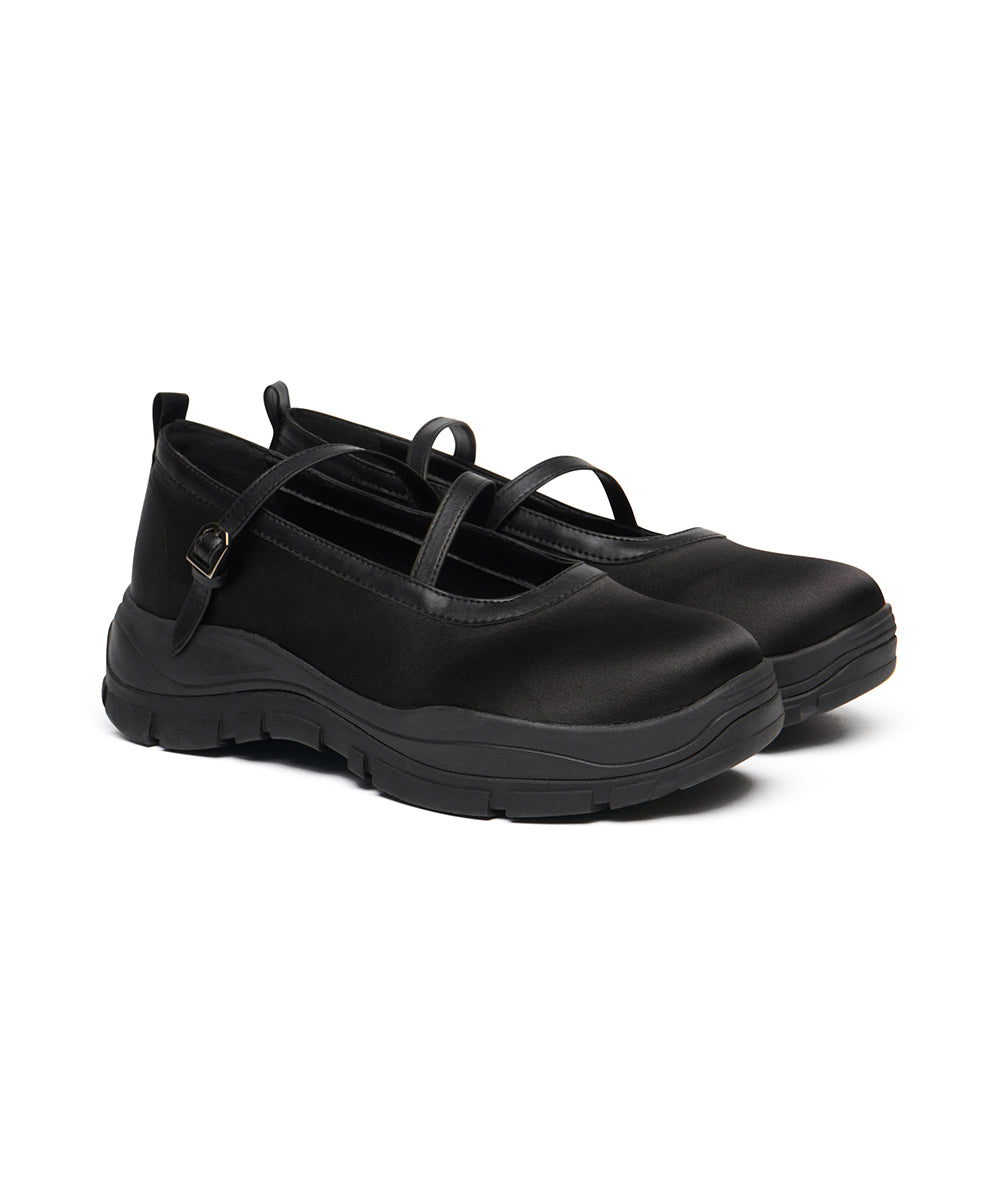 FLATFORM Z-STRAP MARYJANE - BLACK UK3.5(230)