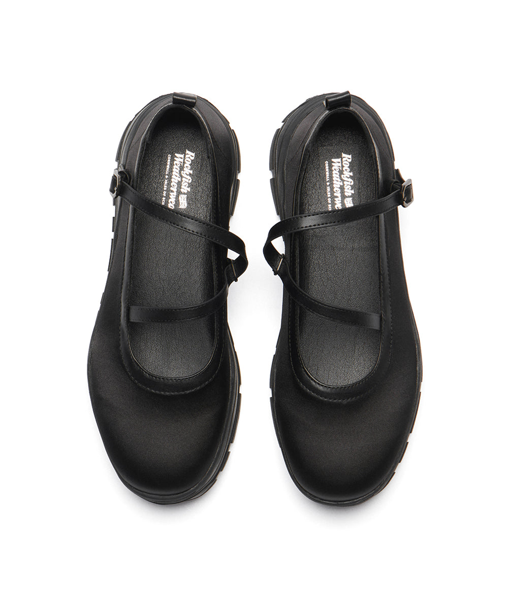 FLATFORM Z-STRAP MARYJANE - BLACK UK3.5(230)