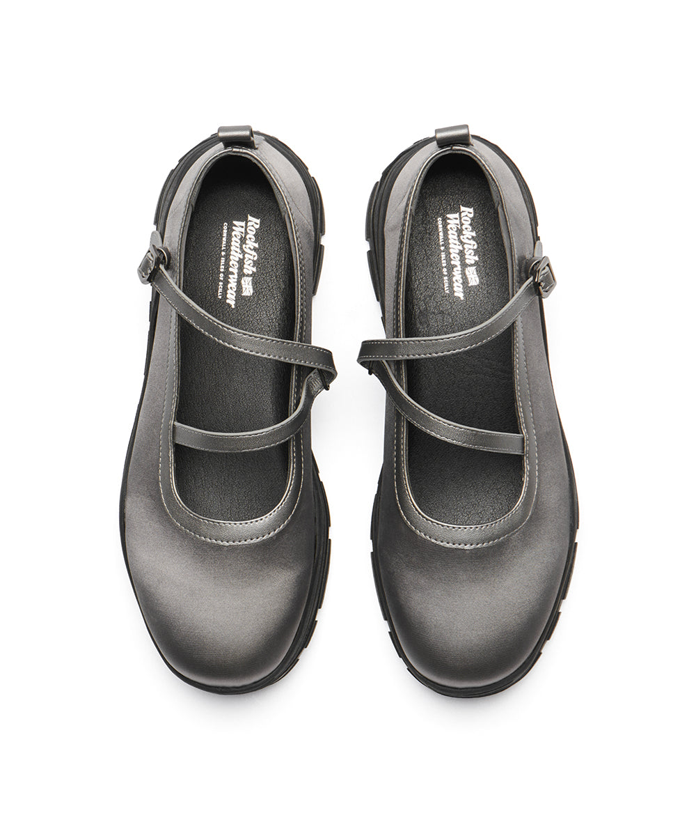 FLATFORM Z-STRAP MARYJANE - GREY UK3.5(230)