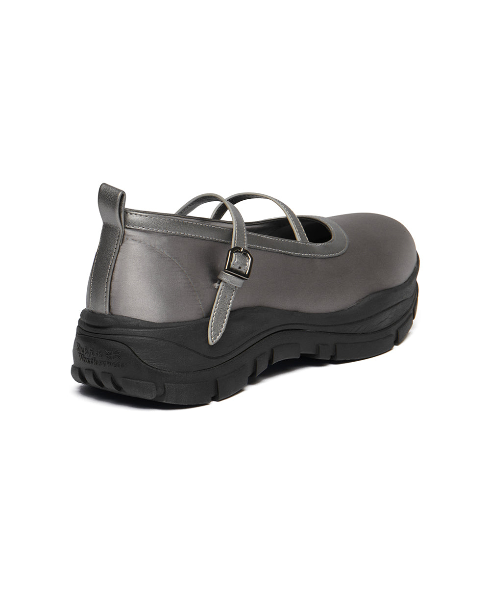 FLATFORM Z-STRAP MARYJANE - GREY UK3.5(230)