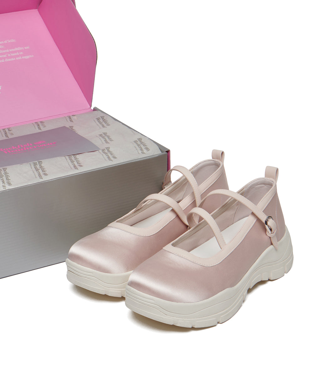 FLATFORM Z-STRAP MARYJANE - PINK UK3.5(230)