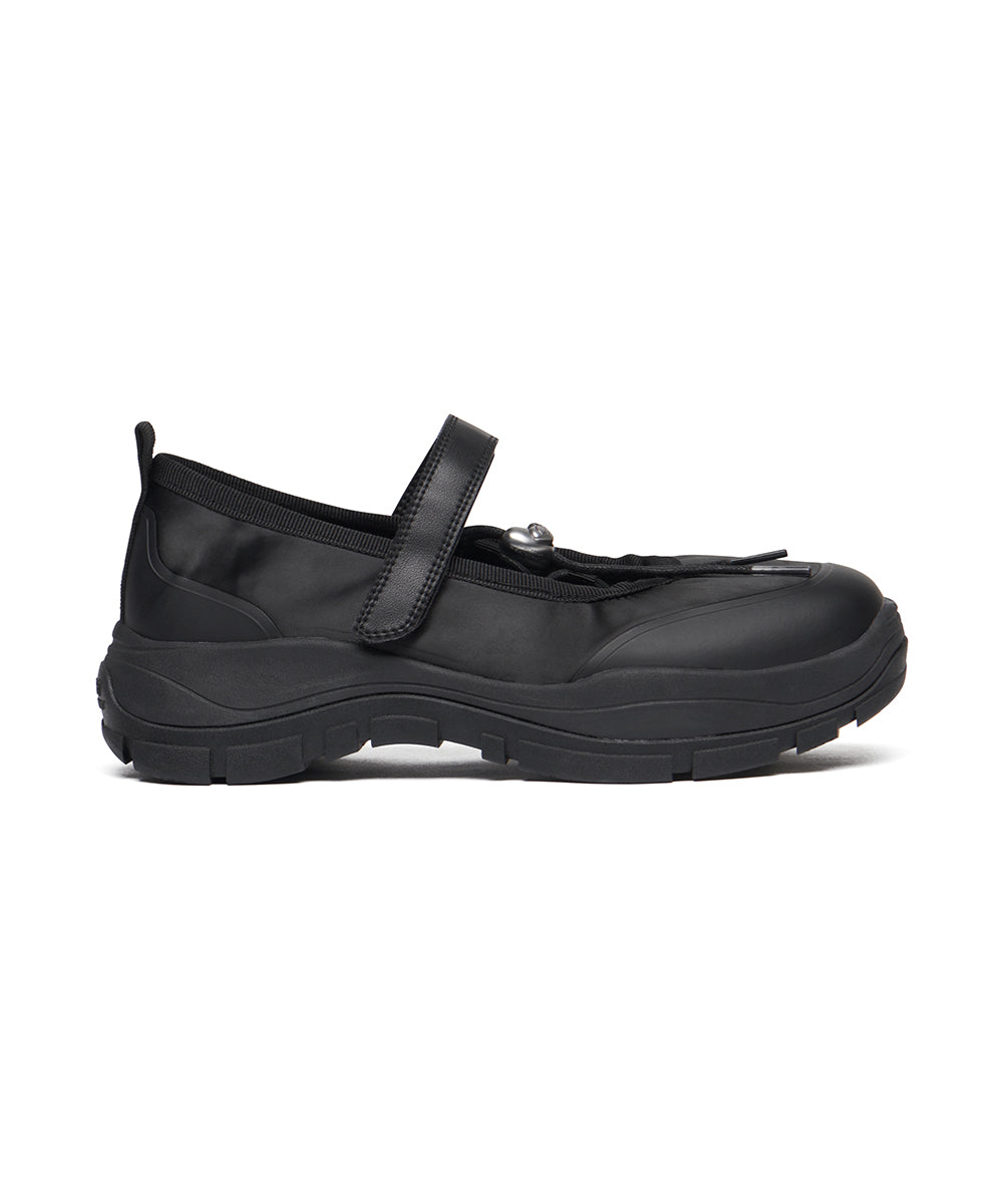 FLATFORM STRING MARYJANE - BLACK UK3.5(230)